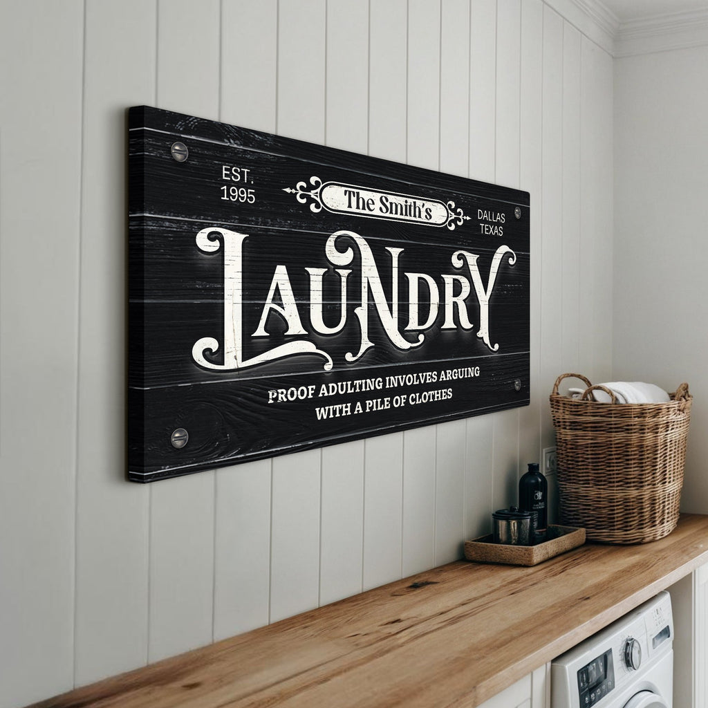Laundry Room Sign VII