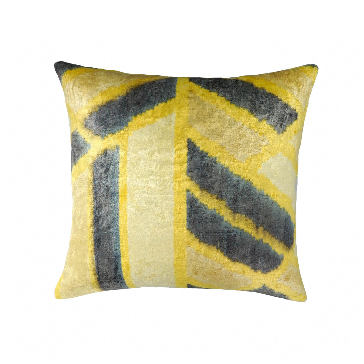 Mohawk Silk Velvet Ikat Throw Pillow Cover, 20 x 20
