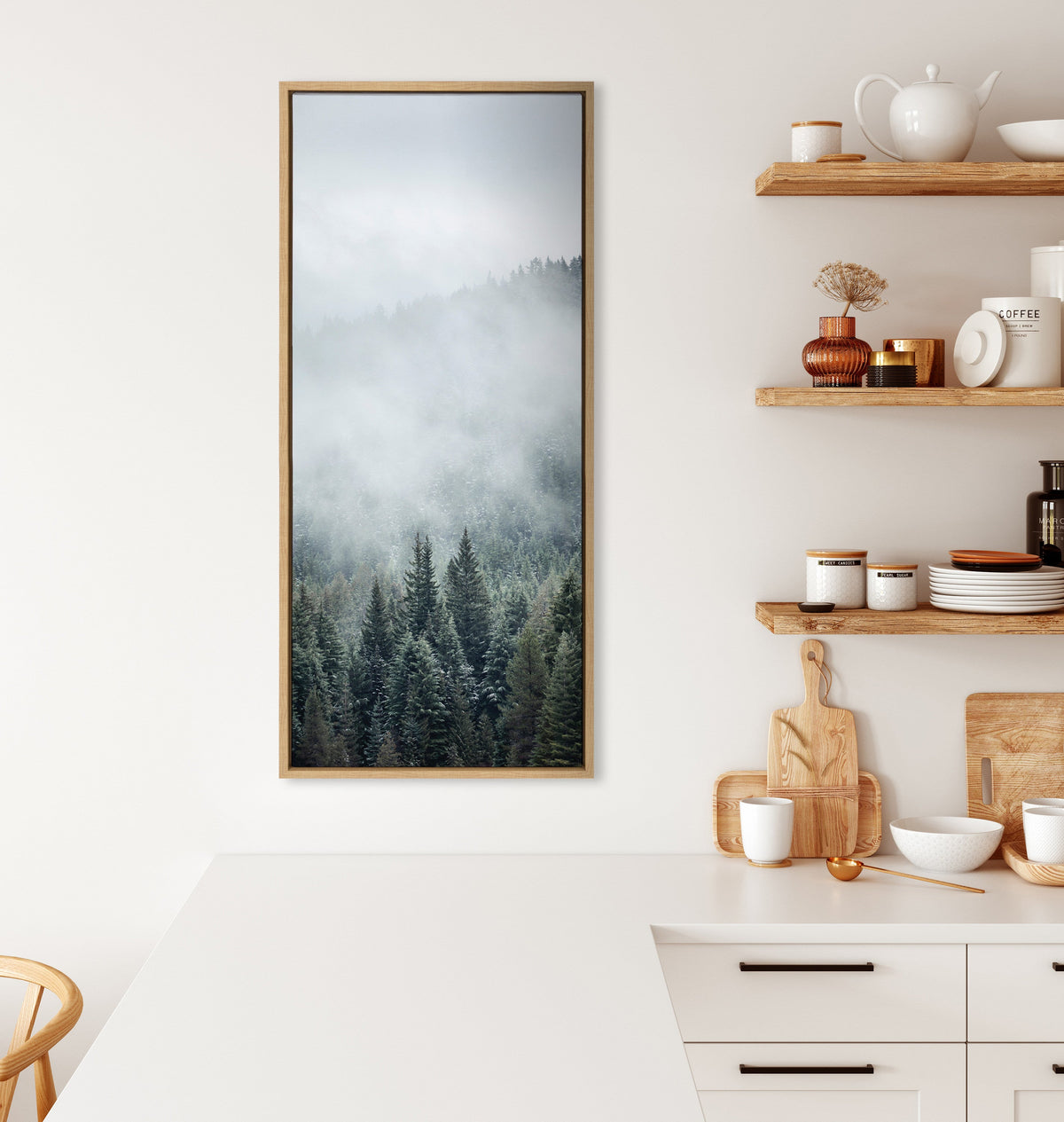 Sylvie Evergreen Dream Framed Canvas by Emiko and Mark Franzen of F2Images