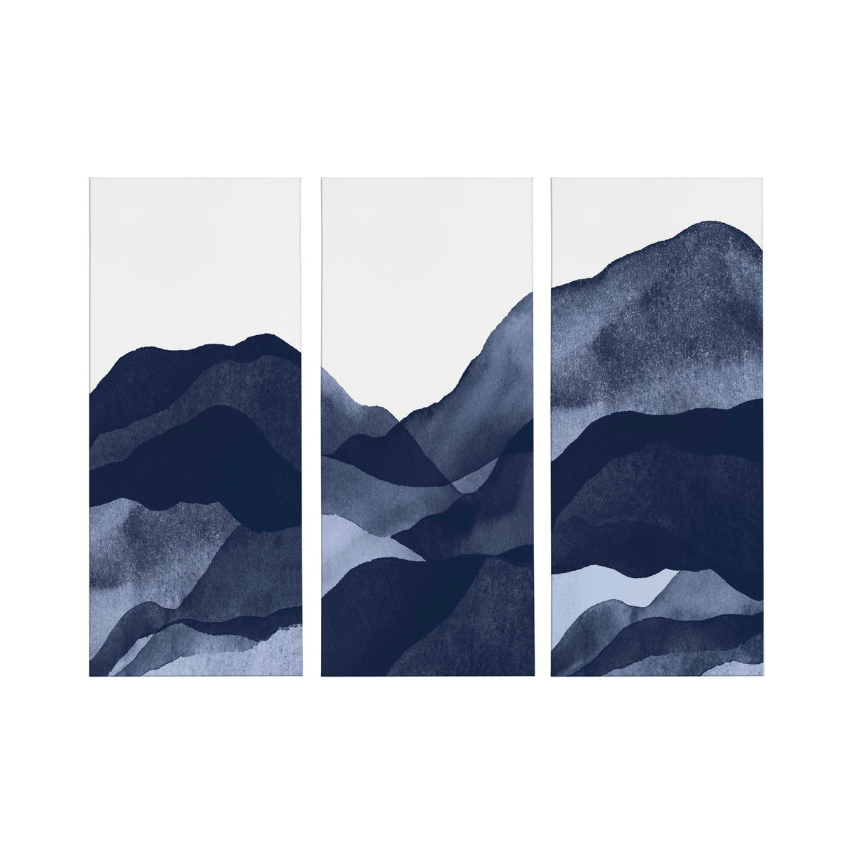 Mountain Range Canvas Wall Art Set of 3 by Amy Lighthall