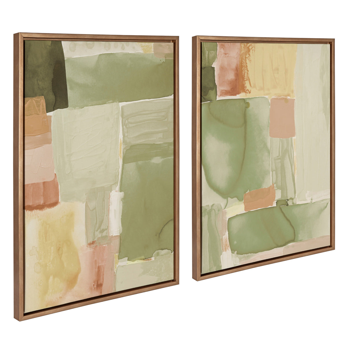 Sylvie United Colors III and IV Framed Canvas Art Set of 2 by Amy Lighthall