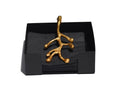 Vibhsa Napkin Holder Dining Decor (Gold Olive Bud)