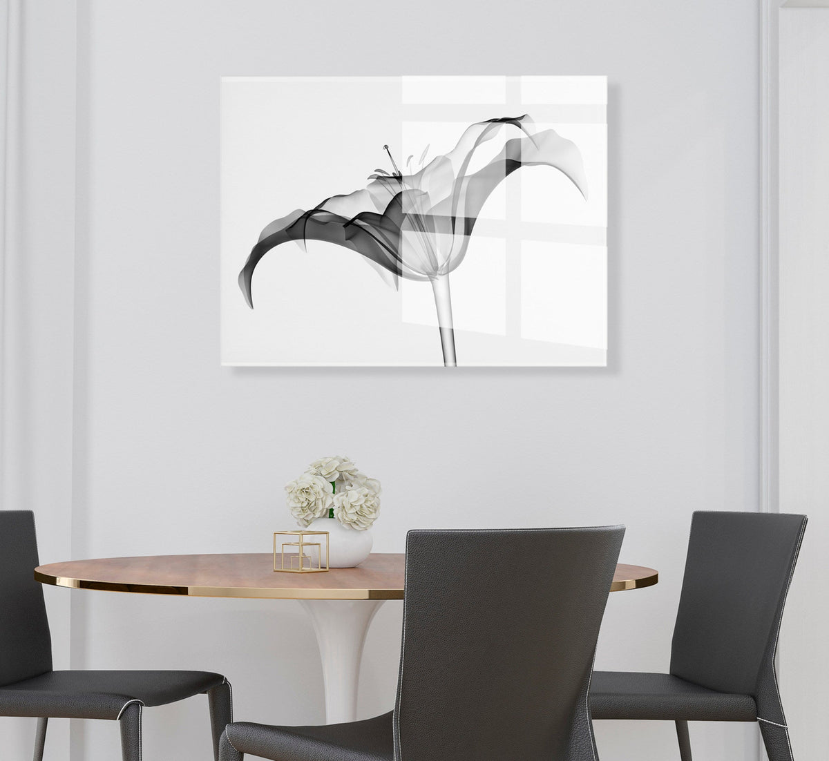 Lily X Ray Floral Floating Acrylic Art by The Creative Bunch Studio