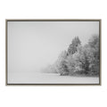 Sylvie Black and White Snow Day Framed Canvas by Emiko and Mark Franzen of F2Images