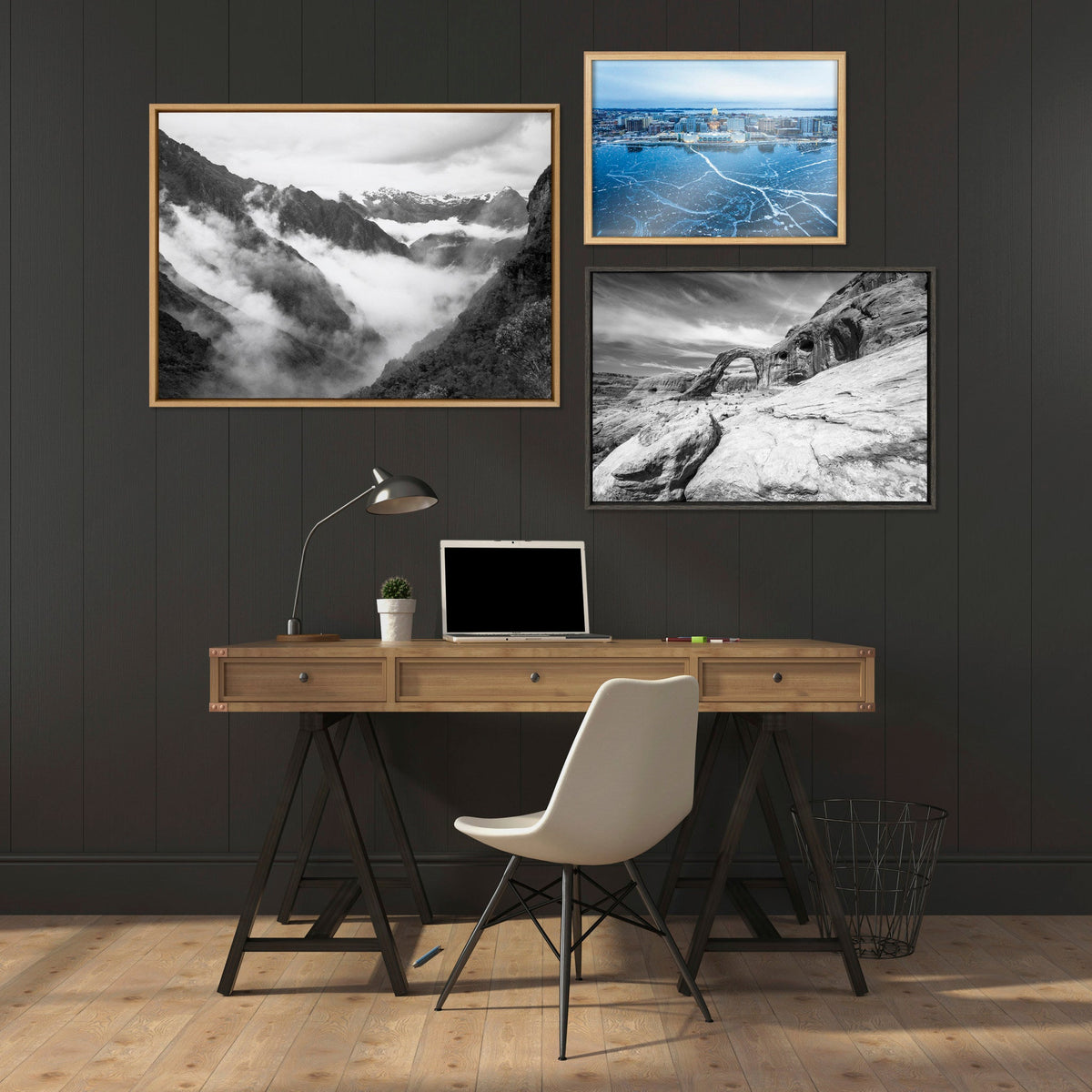 Blake Icy Veins of Winter-Madison Wisconsin Framed Printed Glass by Pete Olsen
