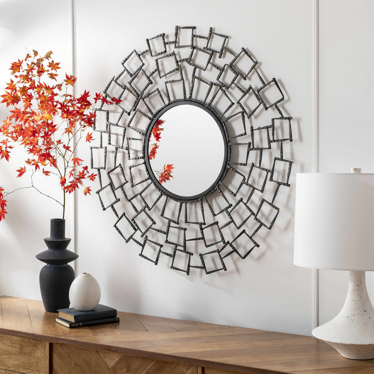 Nuin Iron-Frame Mirror