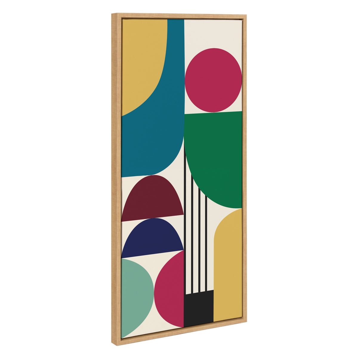 Sylvie MCM Pattern 13 Framed Canvas by Rachel Lee of My Dream Wall