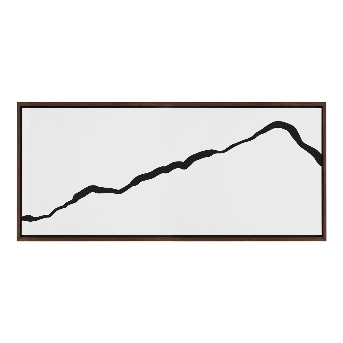 Sylvie Elevated Abstract Minimalist Mountain Landscape Framed Canvas by The Creative Bunch Studio