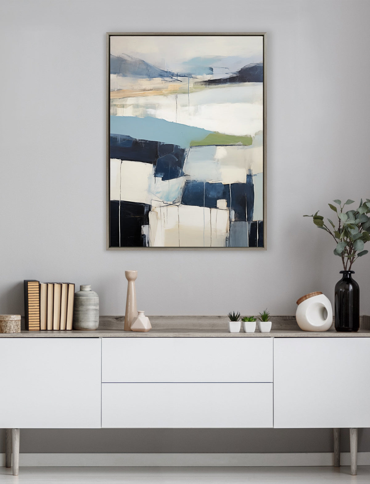 Sylvie Skyline I Framed Canvas by Amy Lighthall