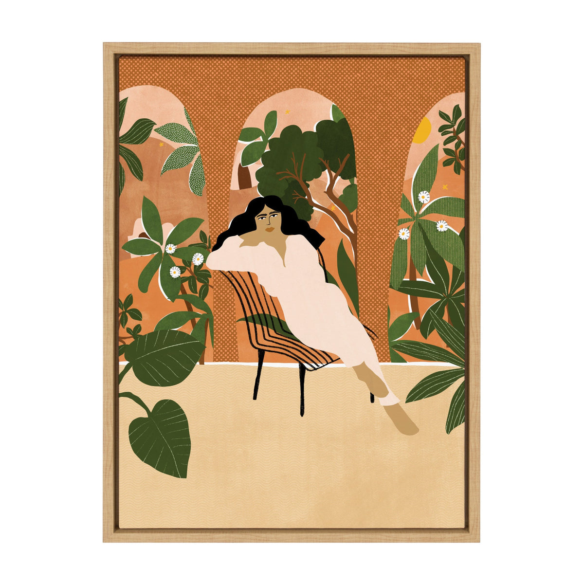 Sylvie Mediterranean Life Framed Canvas by Alja Horvat