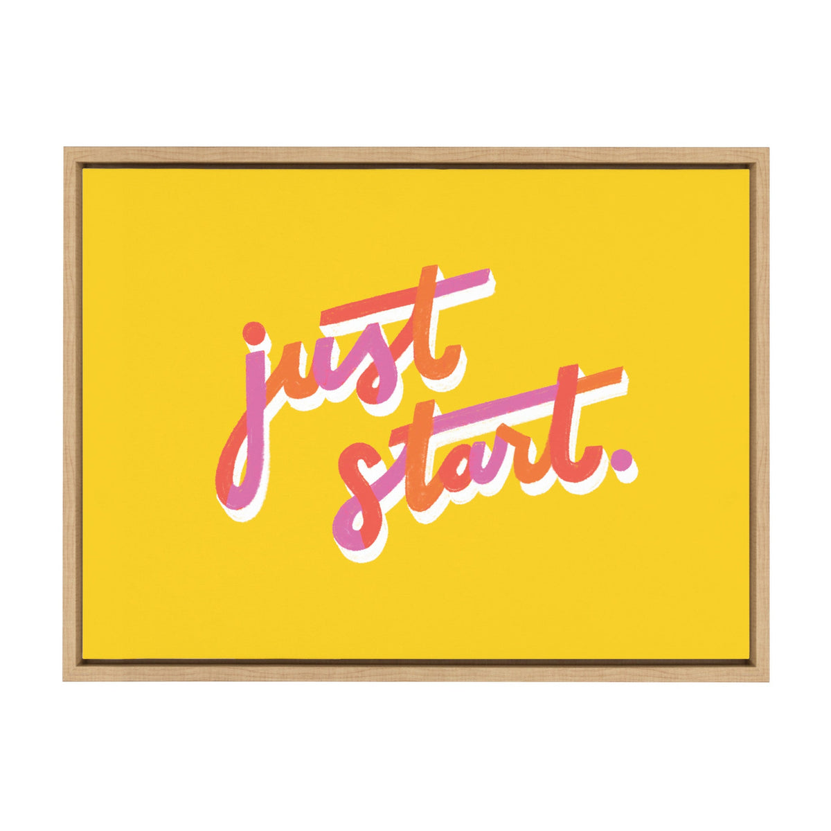 Sylvie Just Start Framed Canvas by Maria Filar