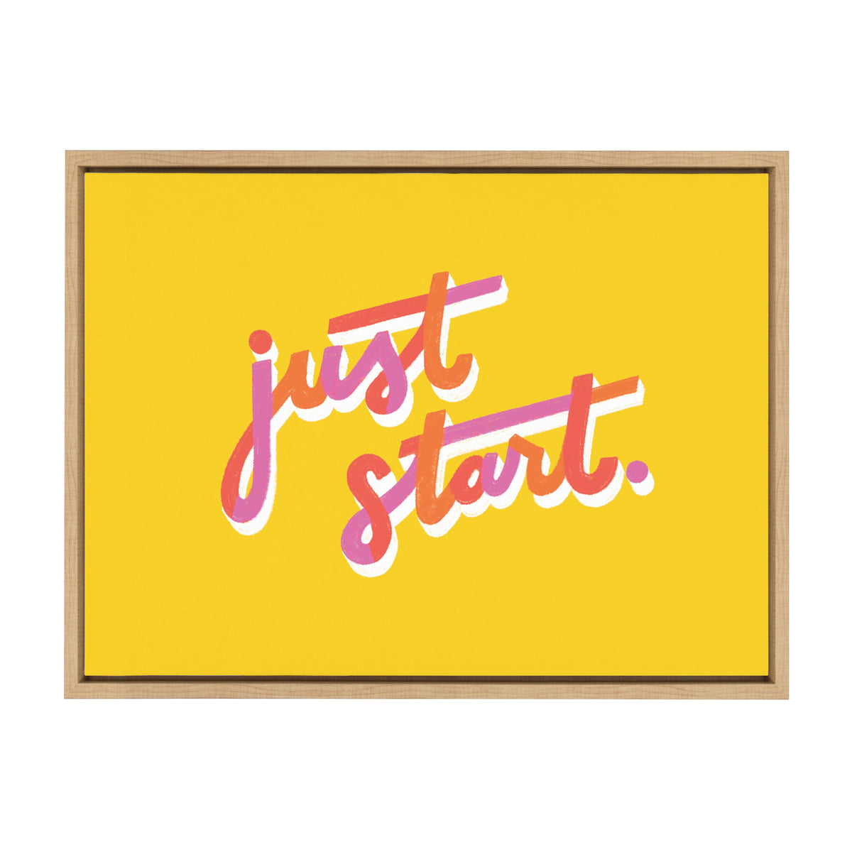 Sylvie Just Start Framed Canvas by Maria Filar