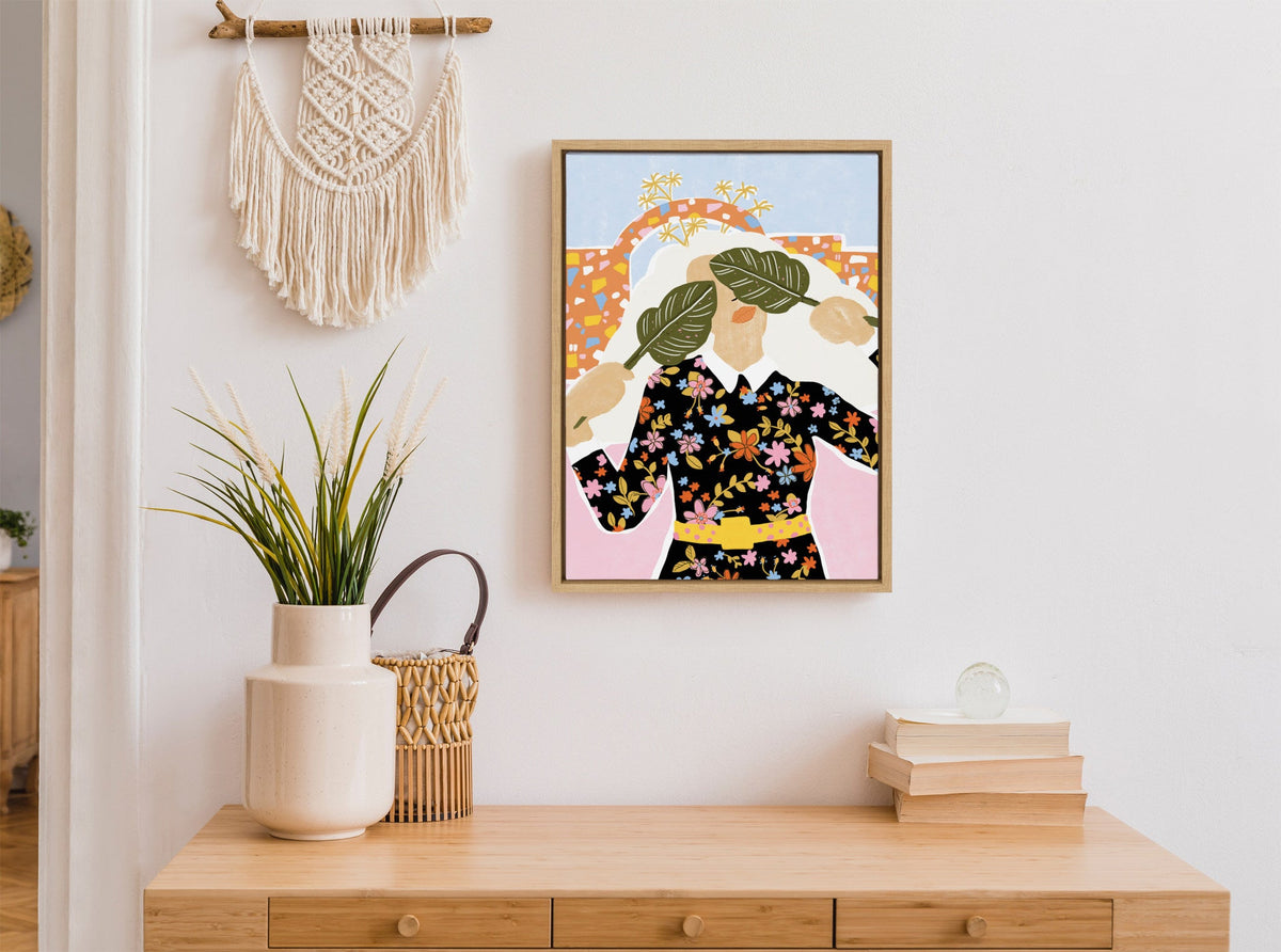 Sylvie I Can't See You Framed Canvas by Alja Horvat