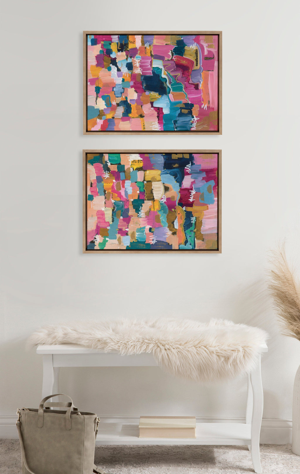 Sylvie Applause Framed Canvas Set of 2 by Leah Nadeau