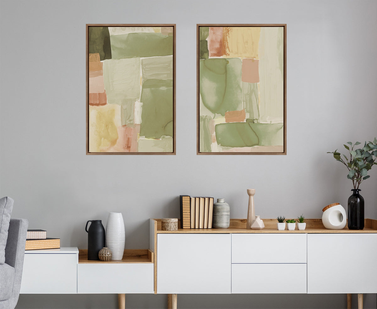 Sylvie United Colors III and IV Framed Canvas Art Set of 2 by Amy Lighthall