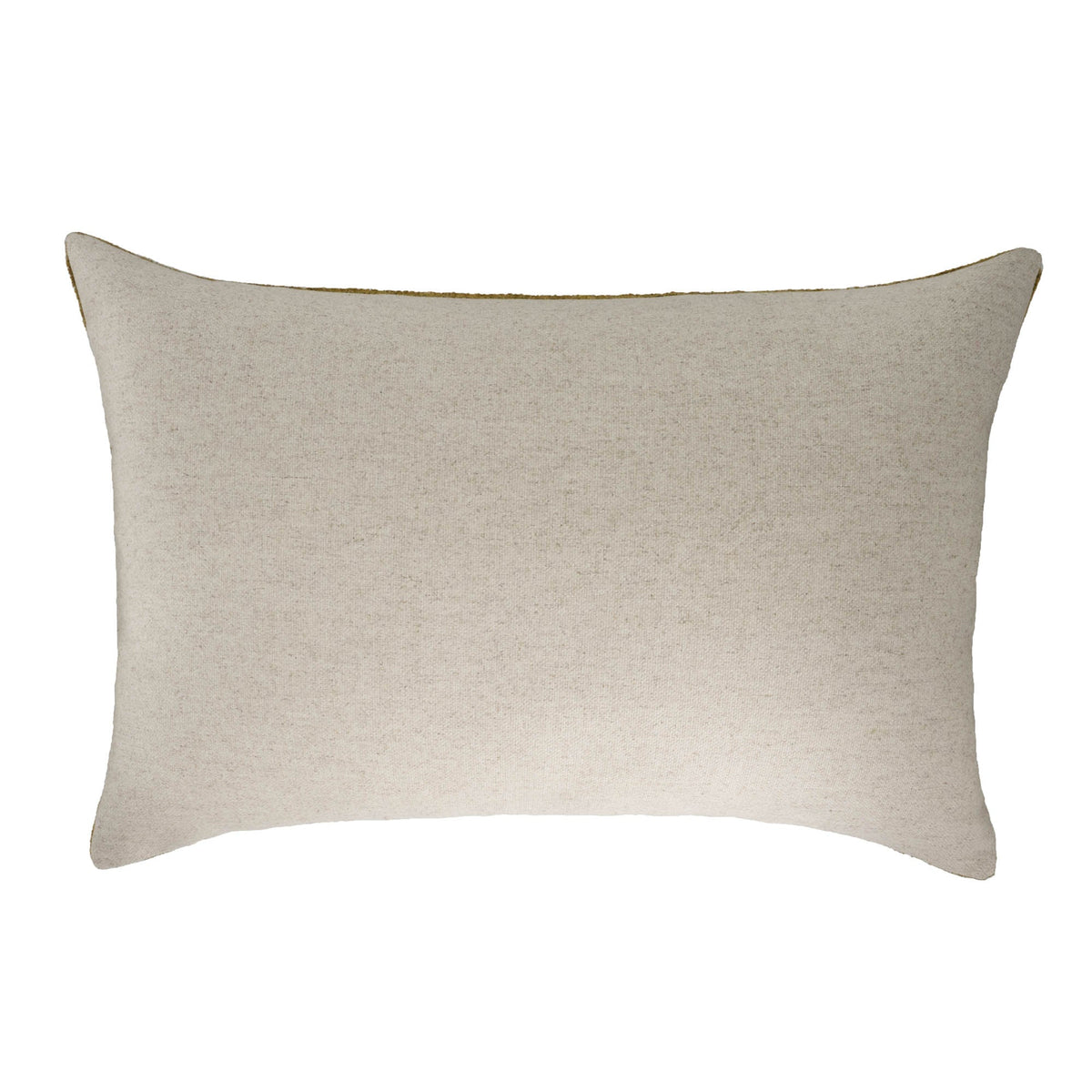 Olive Green Silk Velvet Ikat Pillow Cover, 16 x 24