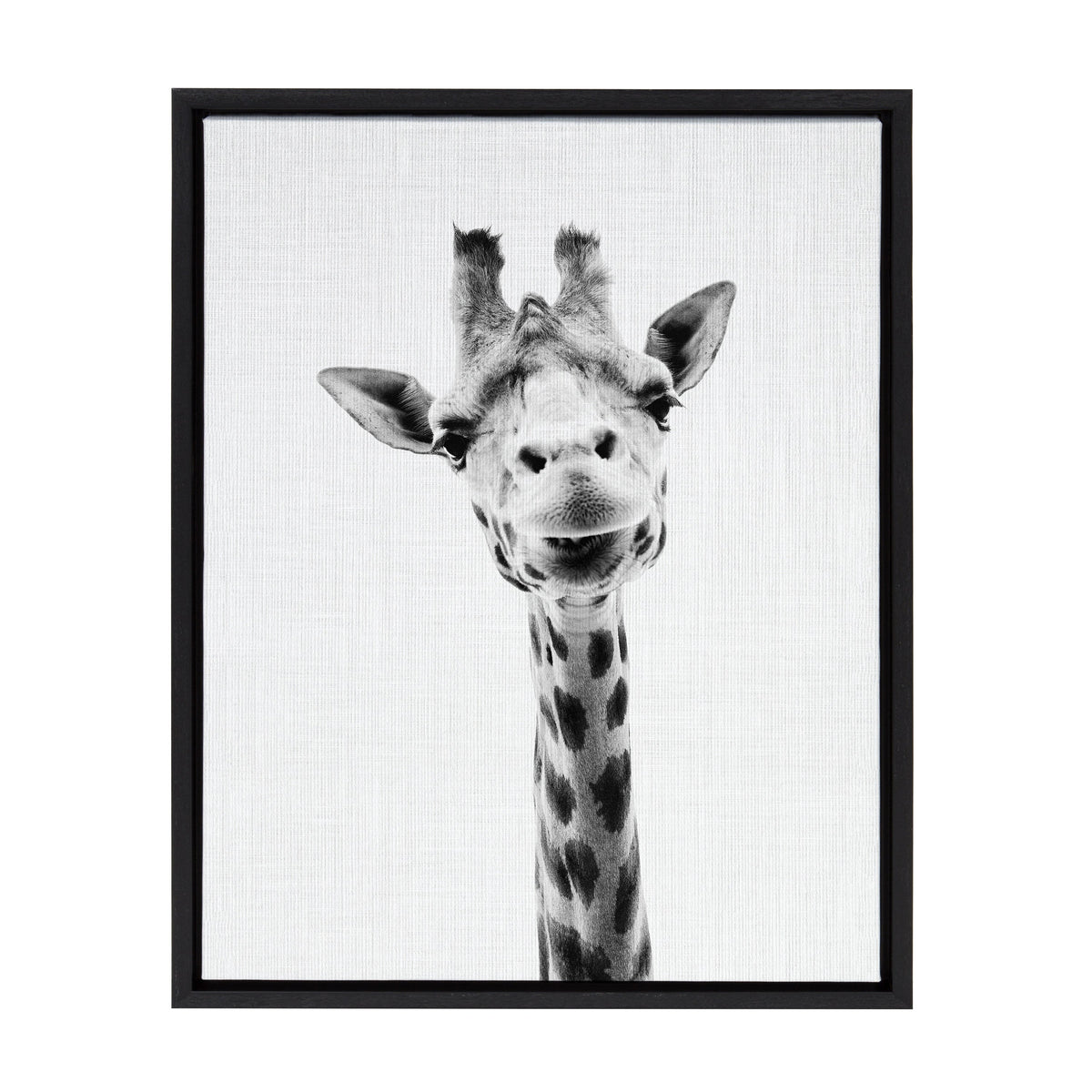 Sylvie Giraffe Framed Canvas by Simon Te of Tai Prints