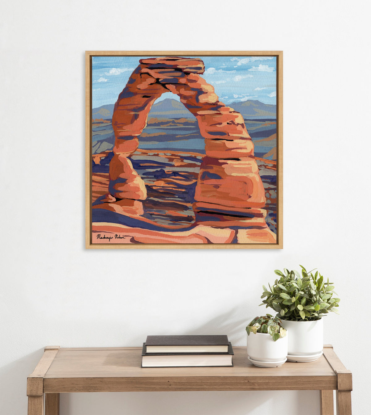 Sylvie Arches Framed Canvas by Mackenzie Nelson