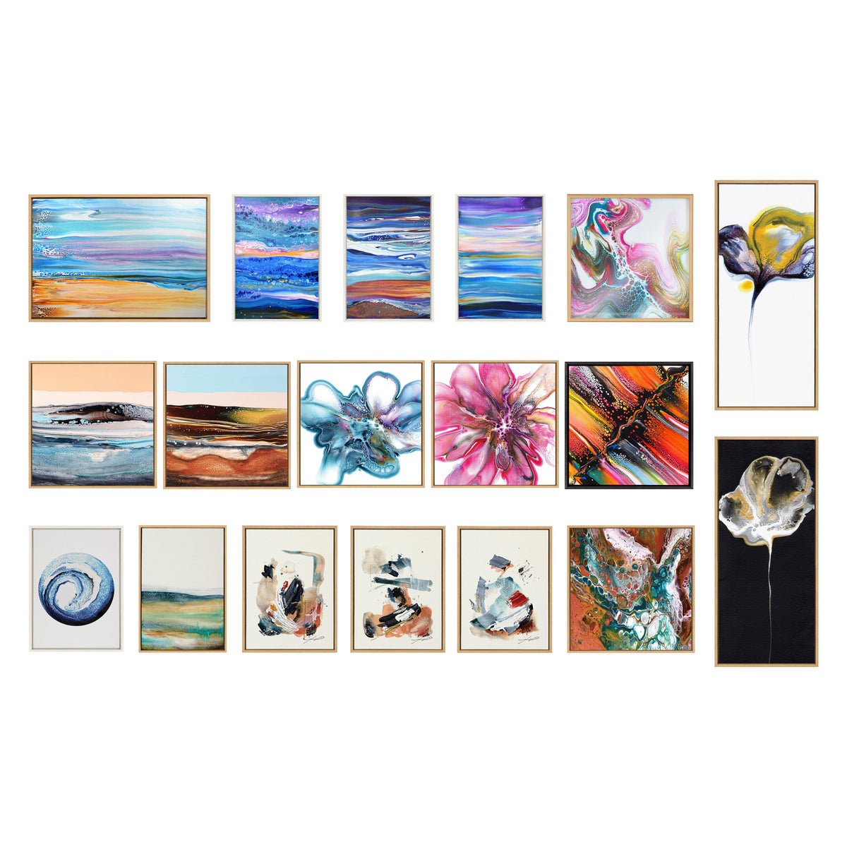 Sylvie By The Fireplace Series Framed Canvas Art Set of 3 by Xizhou Xie