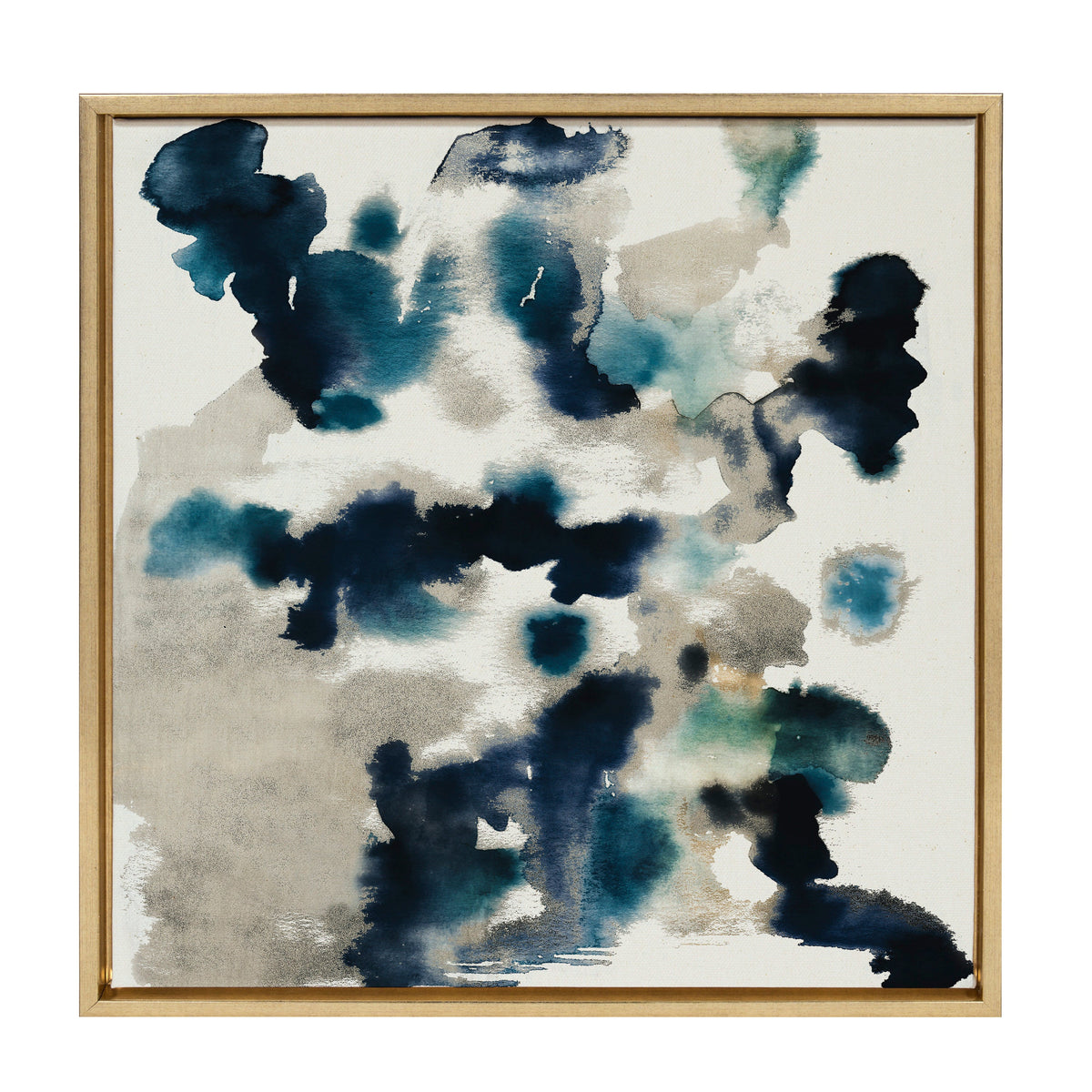Sylvie Gilded Watercolor Framed Canvas by Amy Lighthall