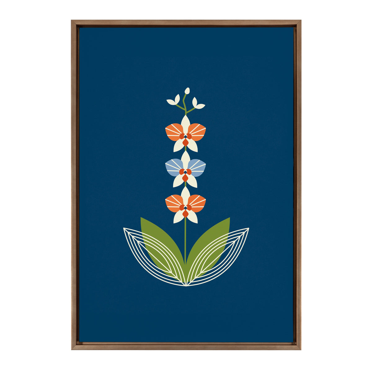 Sylvie Orchid Framed Canvas by Amber Leaders Designs