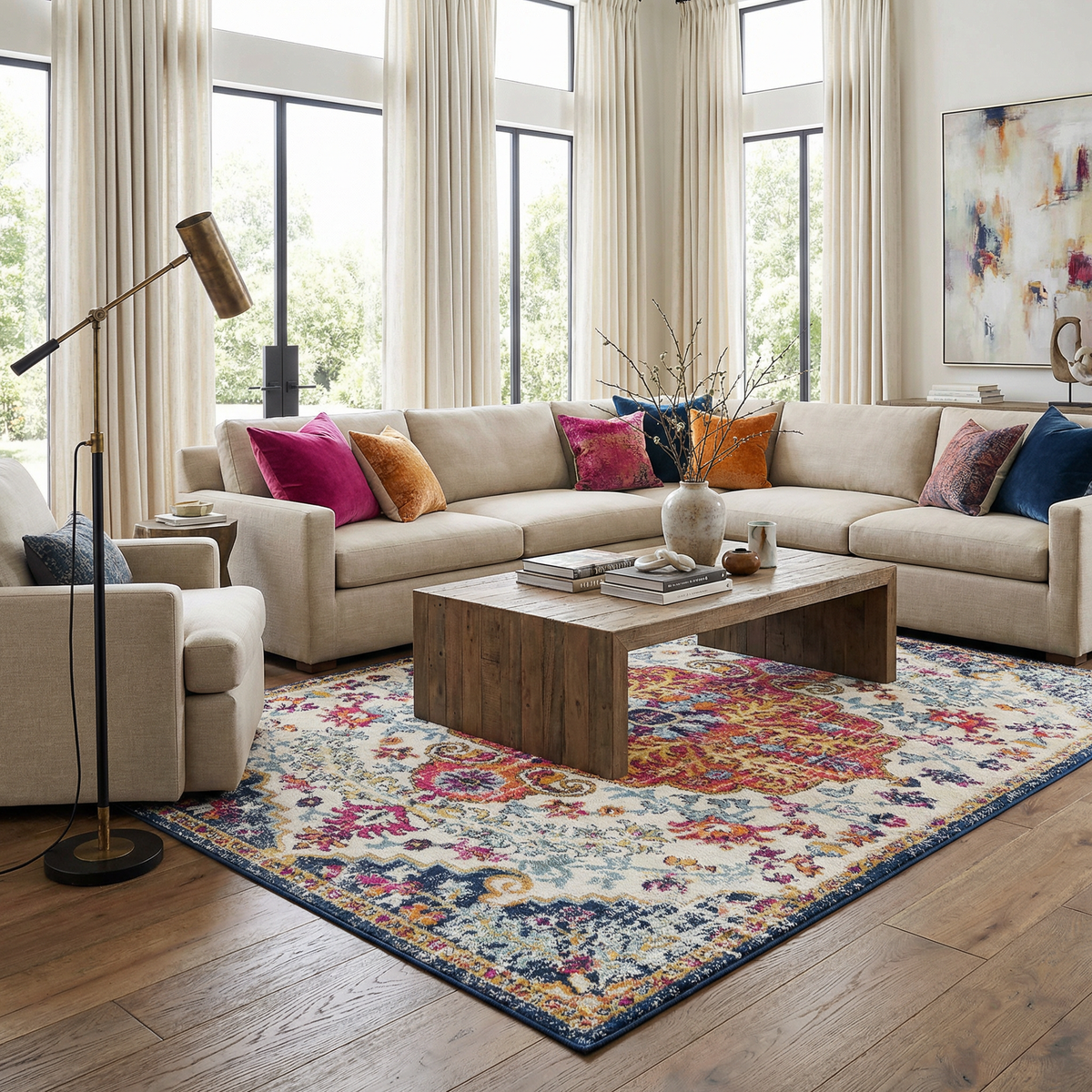 Bodrum Traditional Area Rug