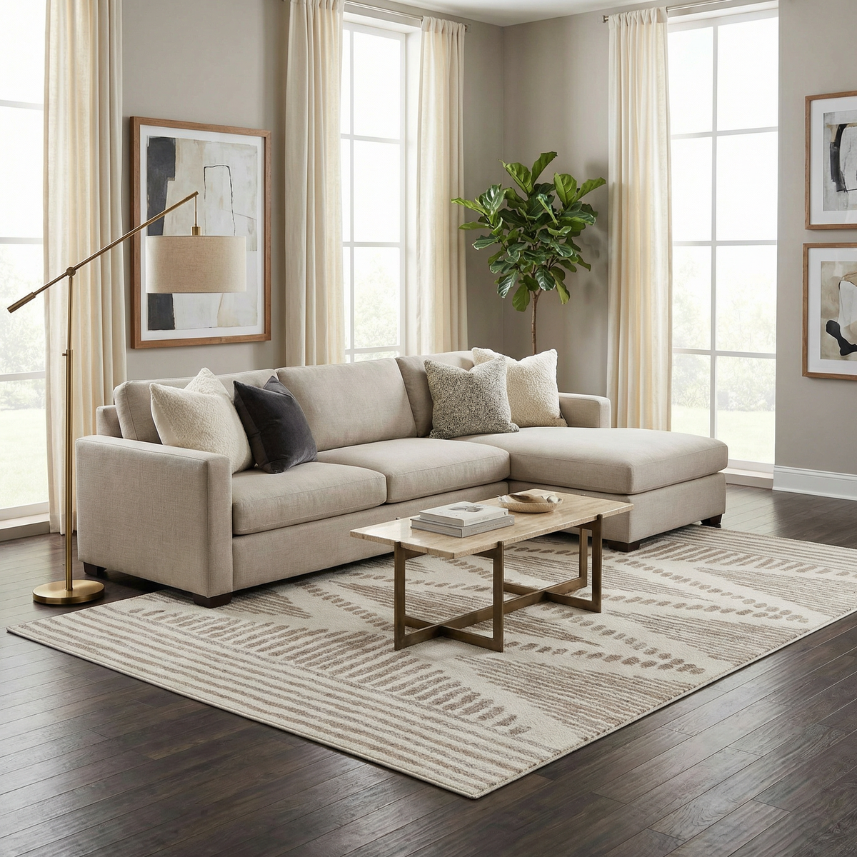Tigrisis Beige 2328 Area Rug