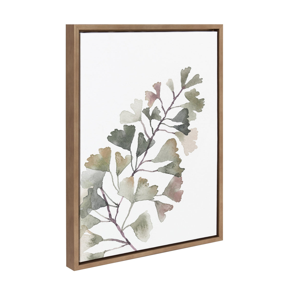 Sylvie Botanical Soft Split Fern Framed Canvas by Sara Berrenson