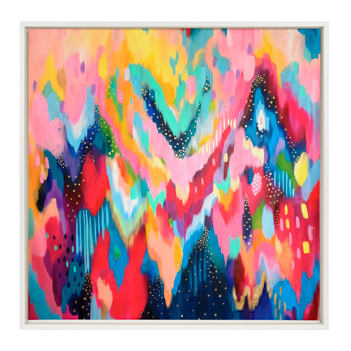 Sylvie EV Brushstroke 100 Framed Canvas by Jessi Raulet of Ettavee