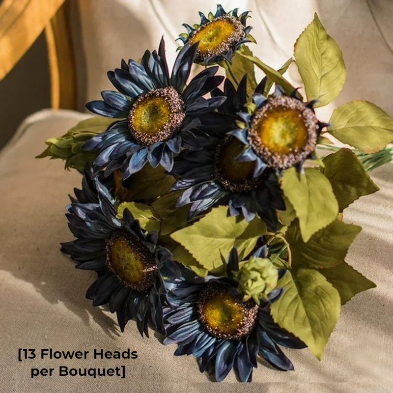 Artificial Painterly Sunflower Bouquet – 20"