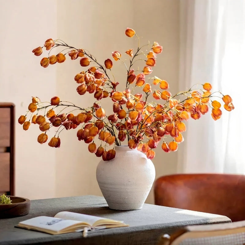 Artificial Autumn Lantern Branch