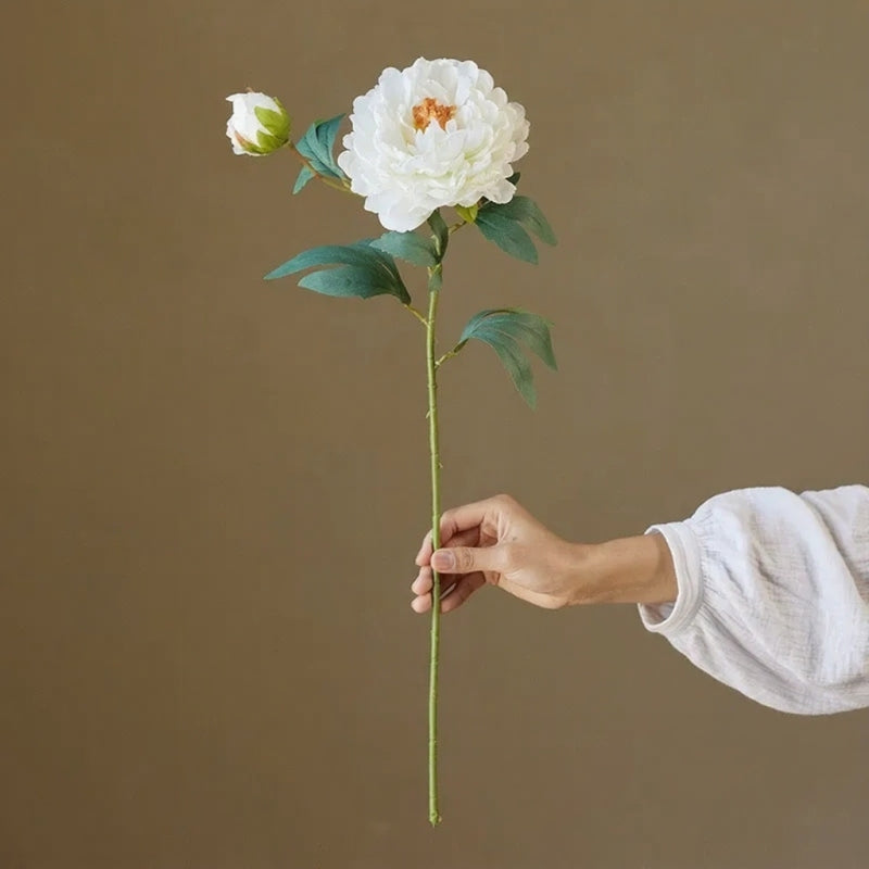 Artificial Vintage Peony Stem – 26"