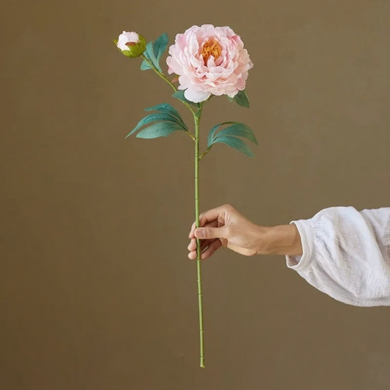 Artificial Vintage Peony Stem – 26"