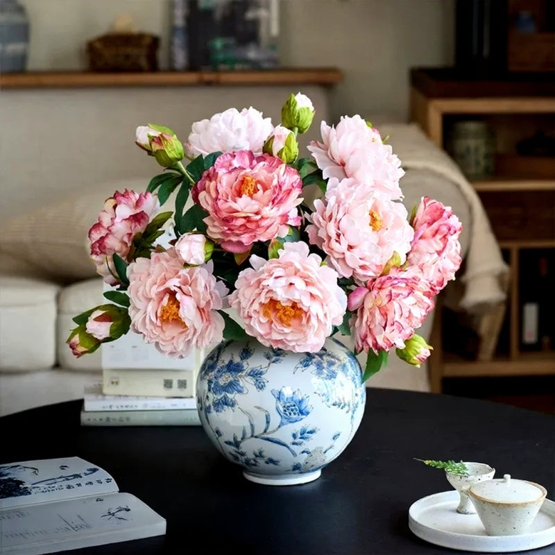 Artificial Vintage Peony Stem – 26"