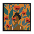 Sylvie Smell the Roses Framed Canvas by Oris Eddu