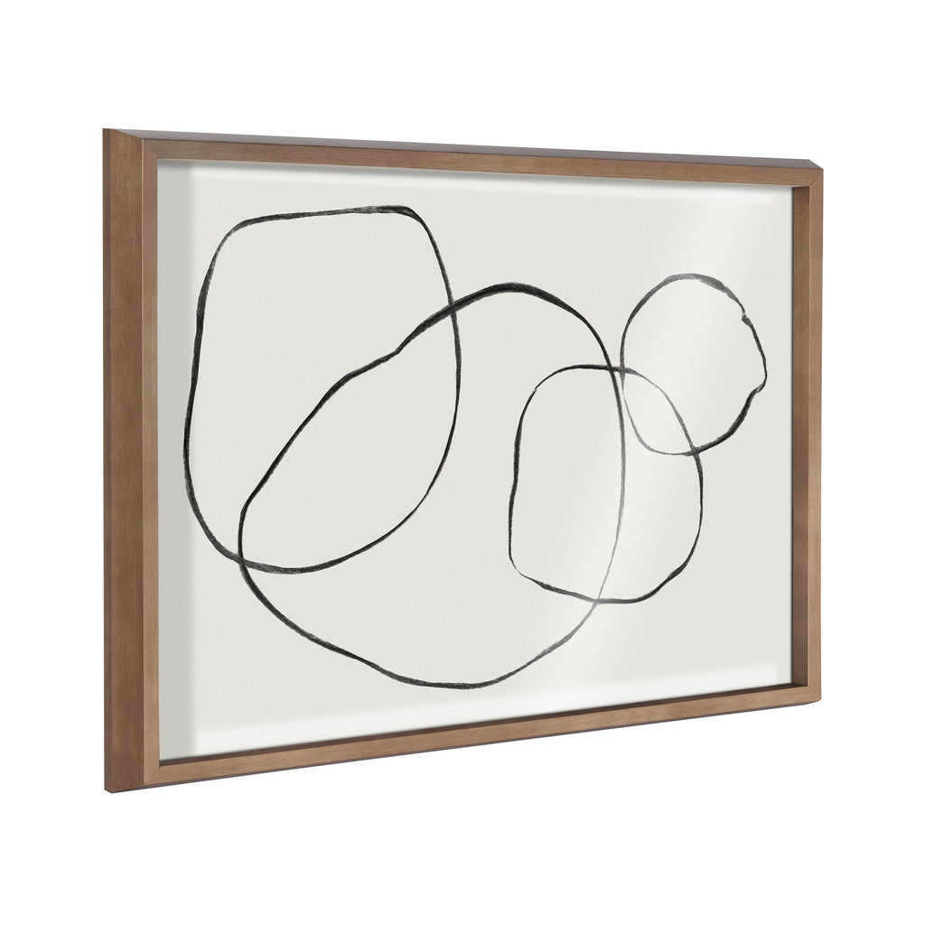 Blake 869 Going In Circles Framed Printed Glass by Teju Reval of SnazzyHues
