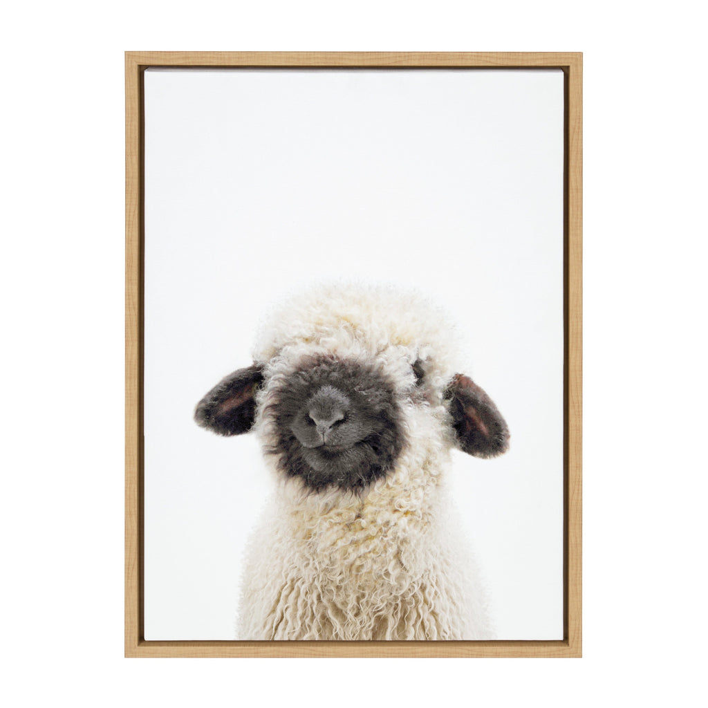 Sylvie Animal Studio Black Nosed Sheep Framed Canvas by Amy Peterson Art Studio