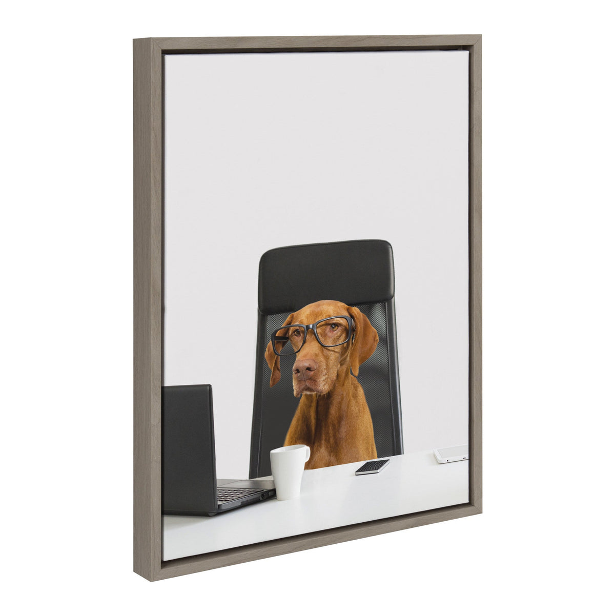 Sylvie I’m Diane. VP of Engineering Framed Canvas by The Creative Bunch Studio