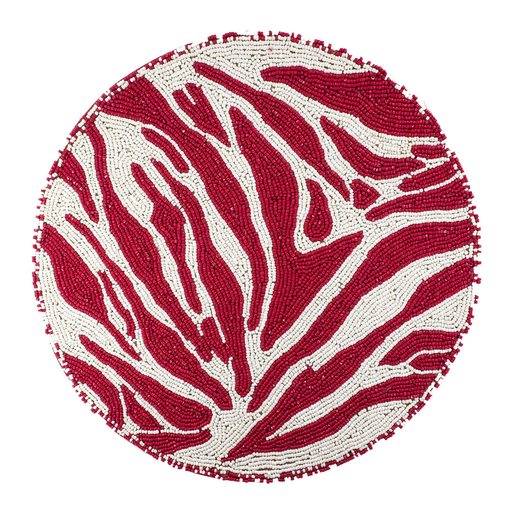 Red & White Placemats, Set of 2