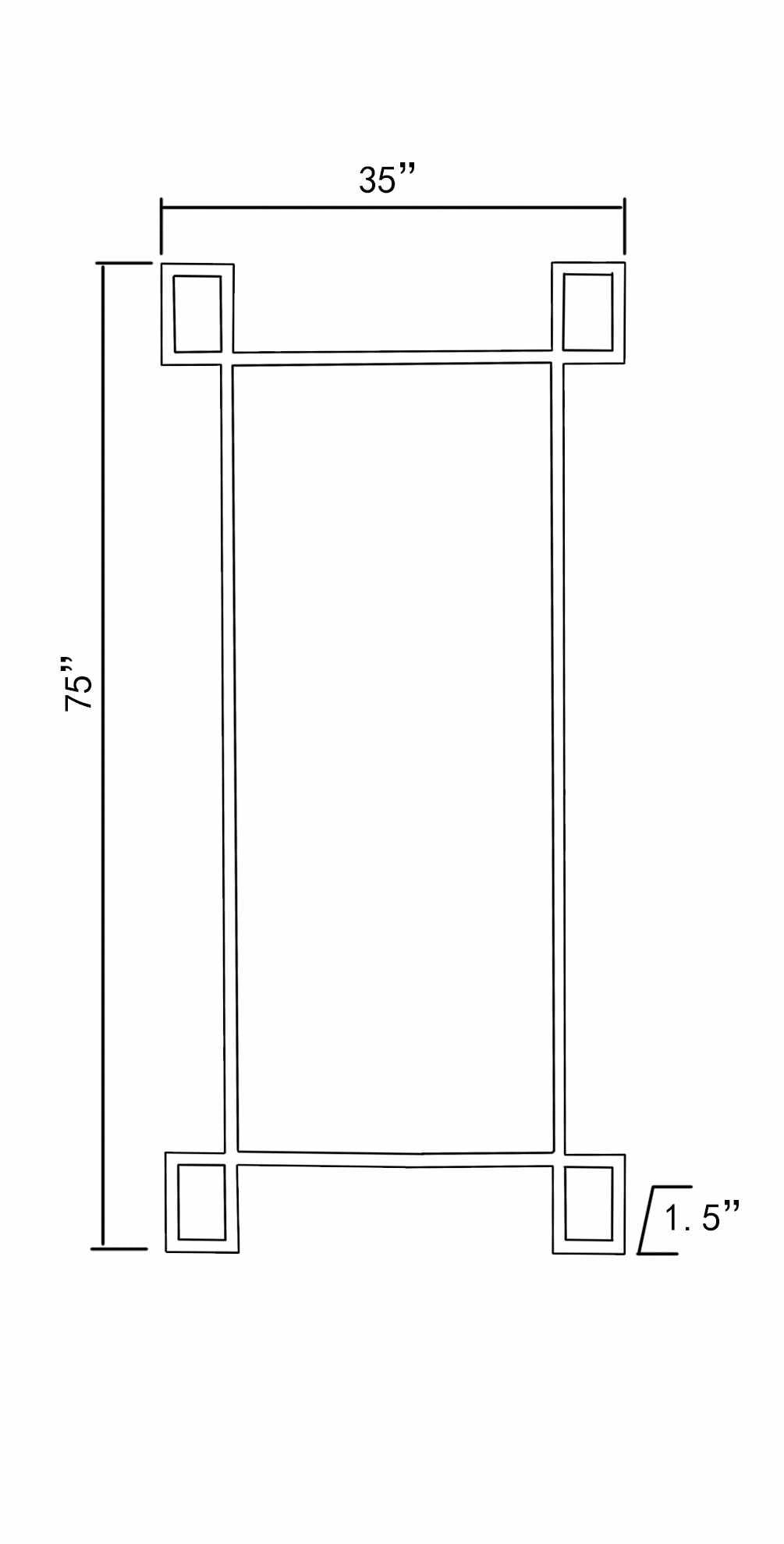 Rhinecliff Iron-Frame Mirror