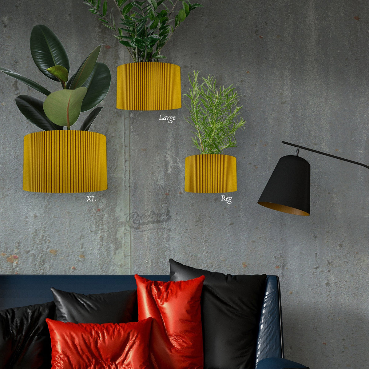 Ribbed Wall Planter