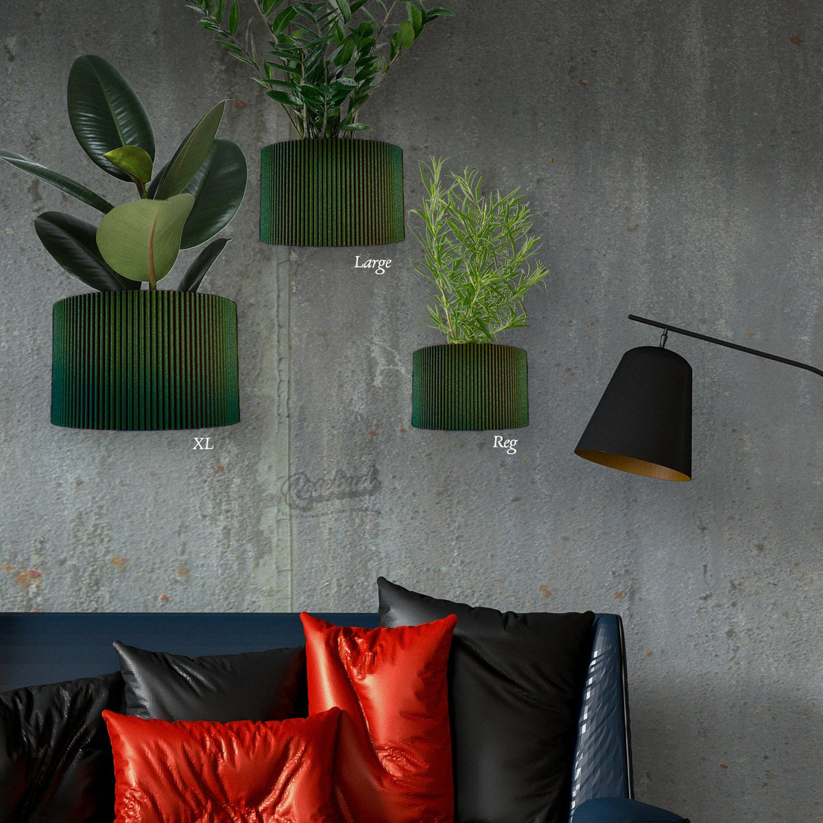 Ribbed Wall Planter