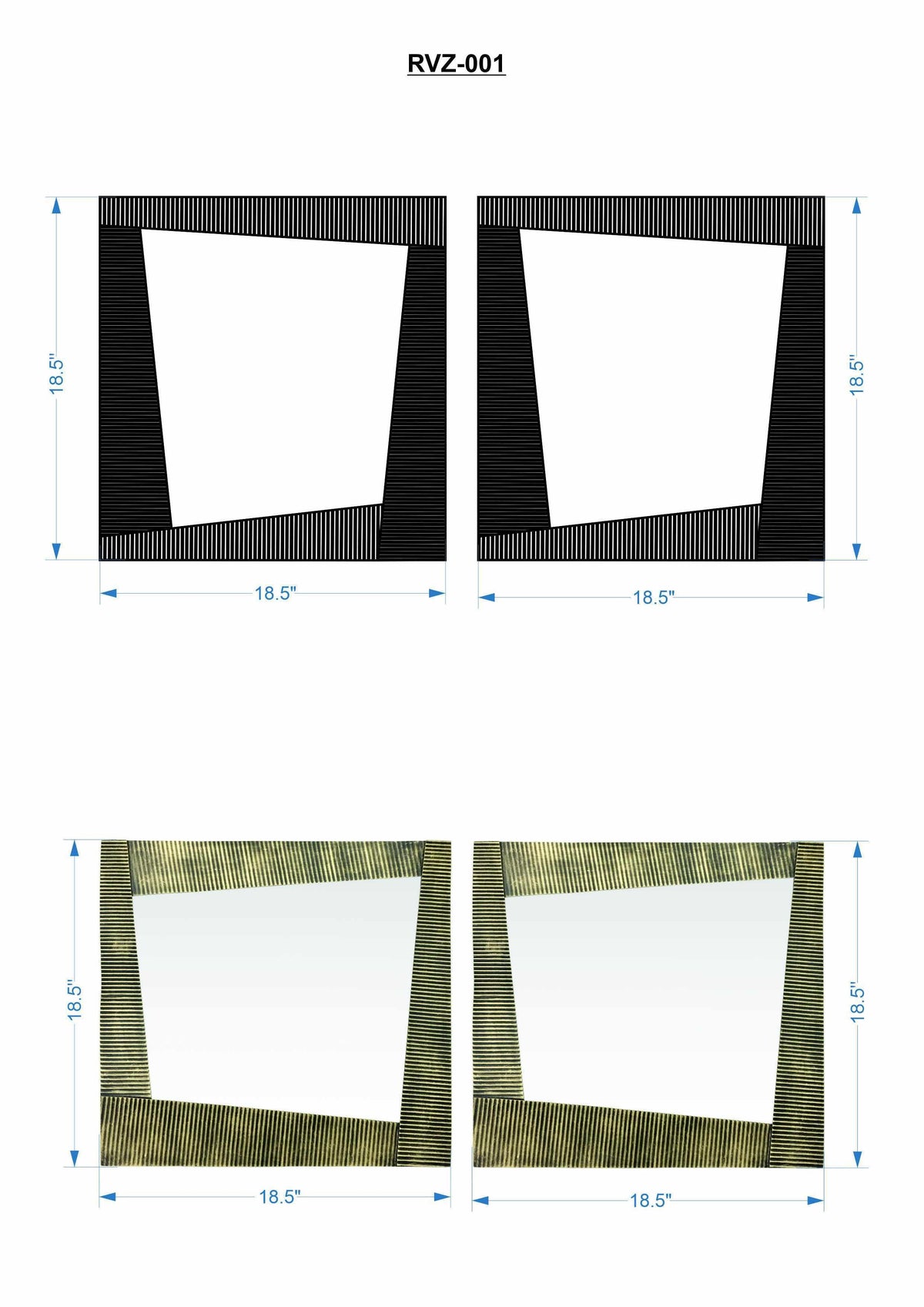 Robonkon Iron-Frame Mirror