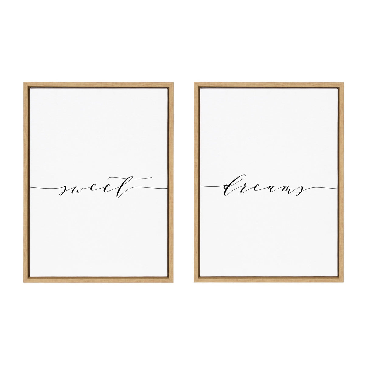 Sylvie Sweet Dreams Framed Canvas Art Set of 2 by Maggie Price of Hunt and Gather Goods