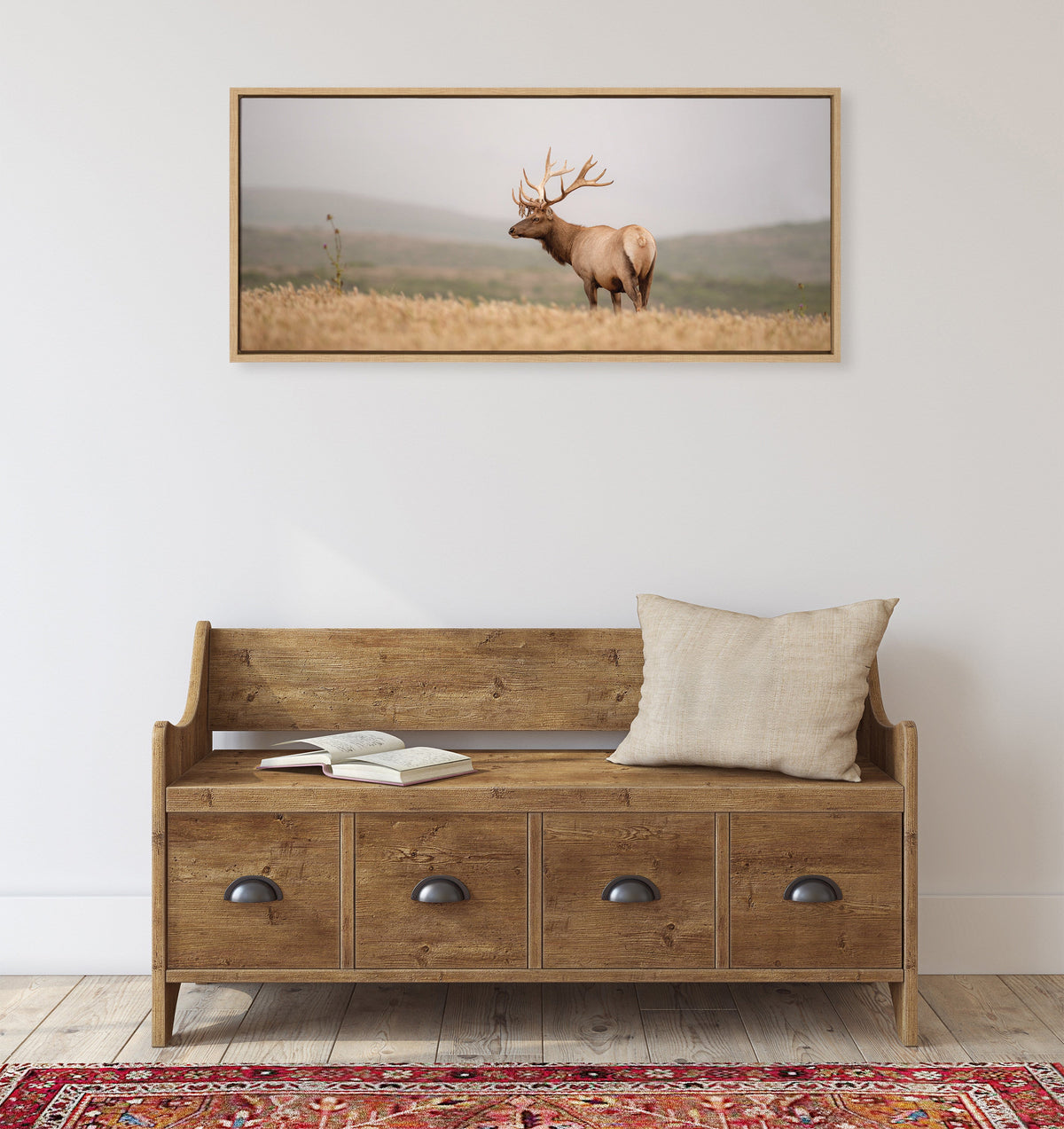 Sylvie Tule Elk No 3 Framed Canvas by Crystal Lynn Collins