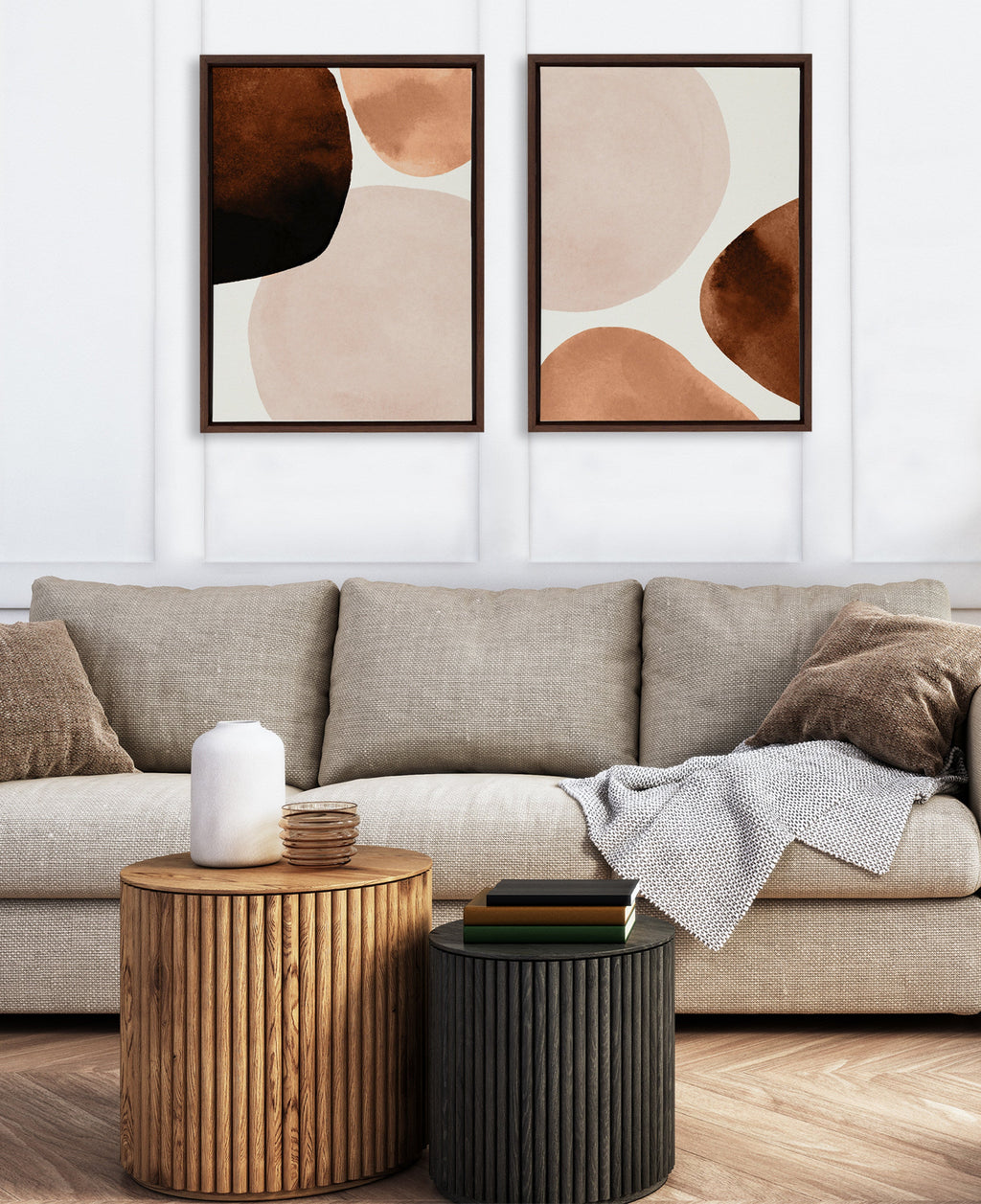 Sylvie Shapes I and II Framed Canvas Set of 2 by Amy Lighthall