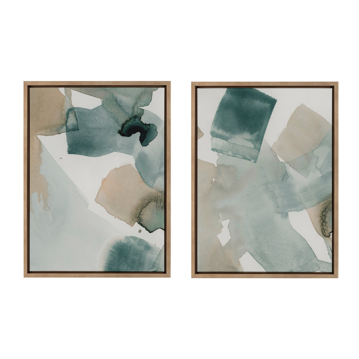 Sylvie Color Exploration I and II Framed Canvas Art Set of 2 by Amy Lighthall