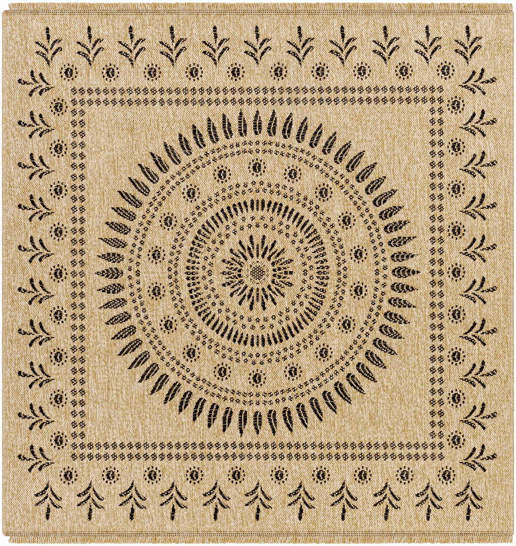 Beata Round Faux Jute Outdoor Rug