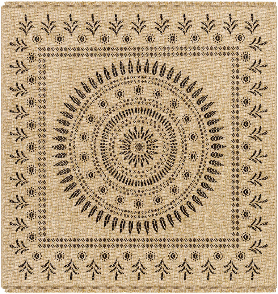 Beata Round Faux Jute Outdoor Rug