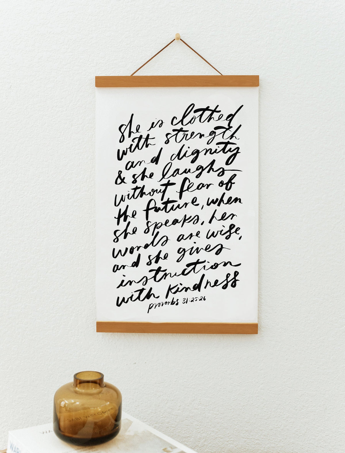 She is Clothed Art Print - 11 x 17 in